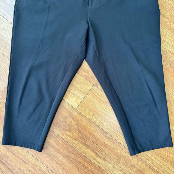 Universal Standard Pants Women MP (18P-20P) Black Capri Mid-Rise Pockets Stretch - Picture 4 of 15